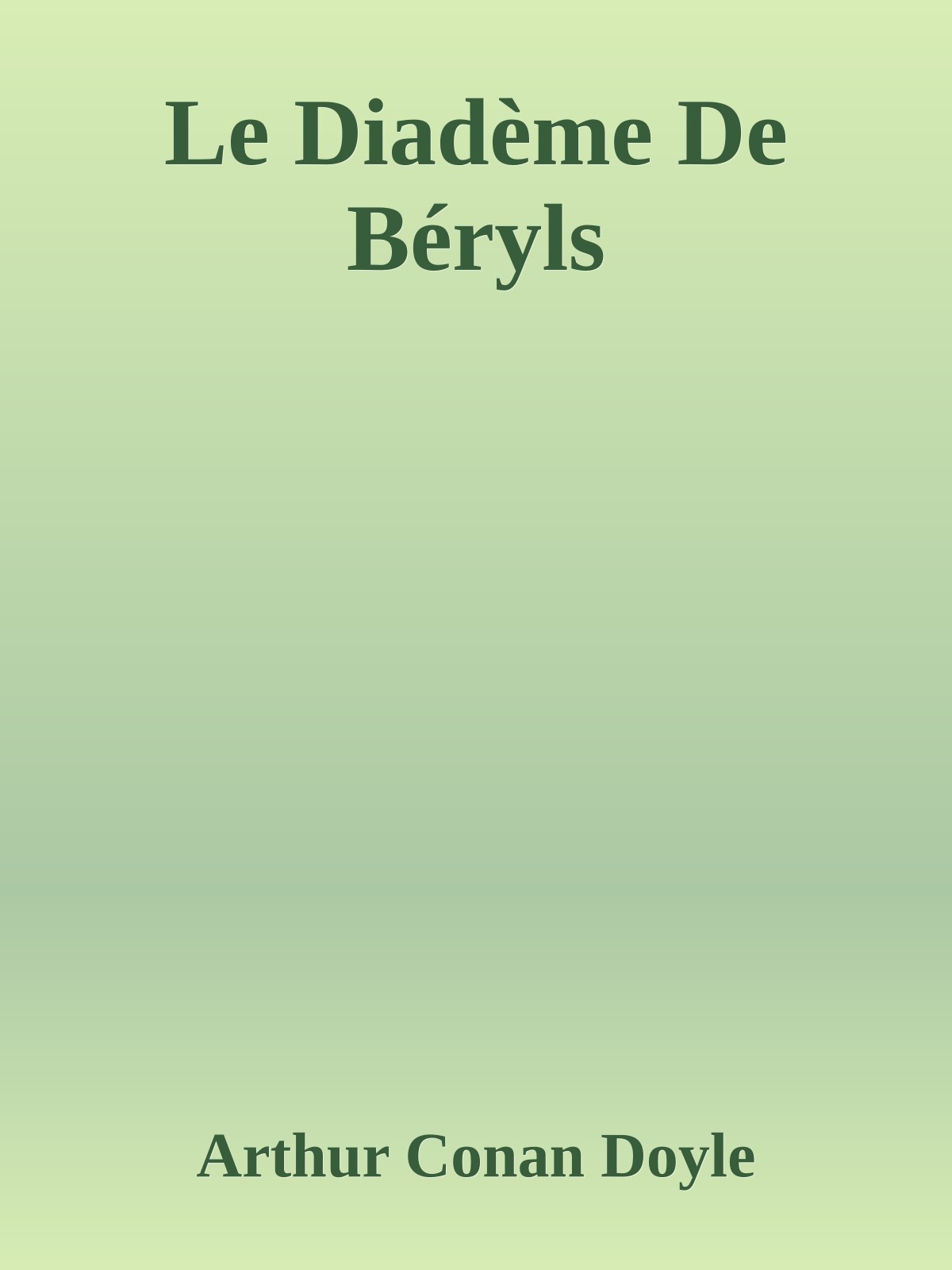 Le Diadème De Béryls