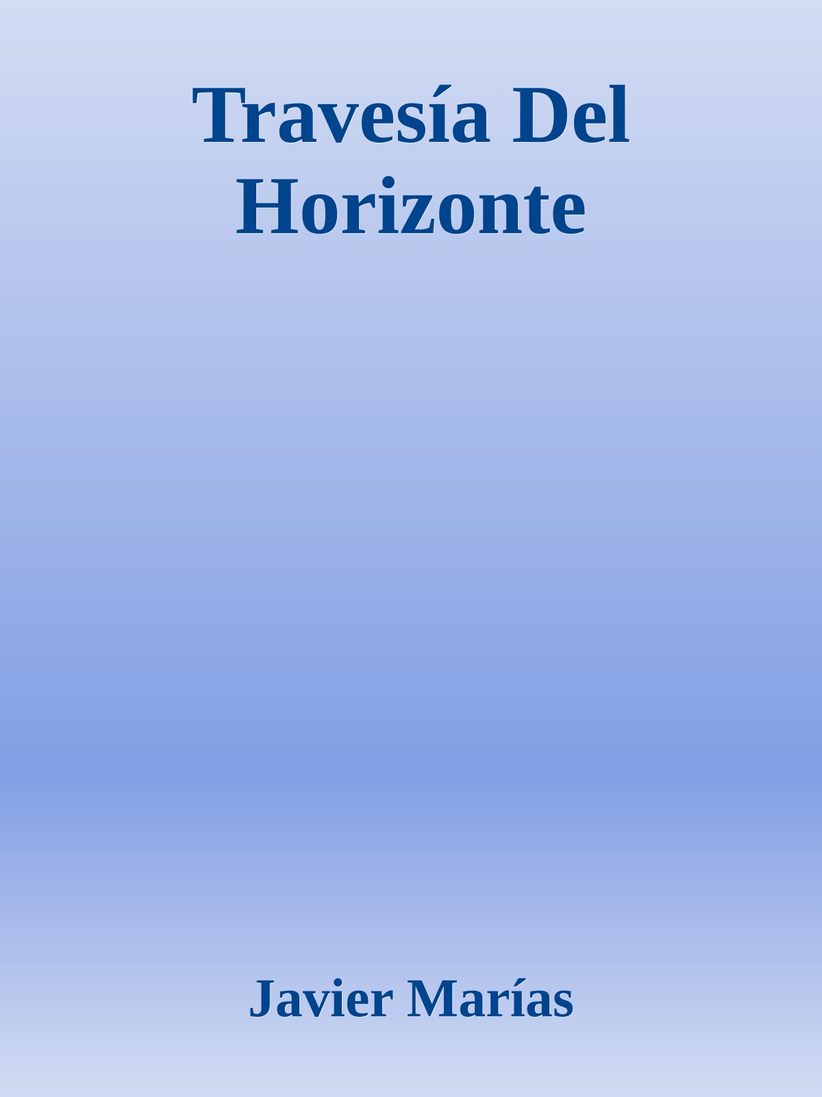 Travesía Del Horizonte