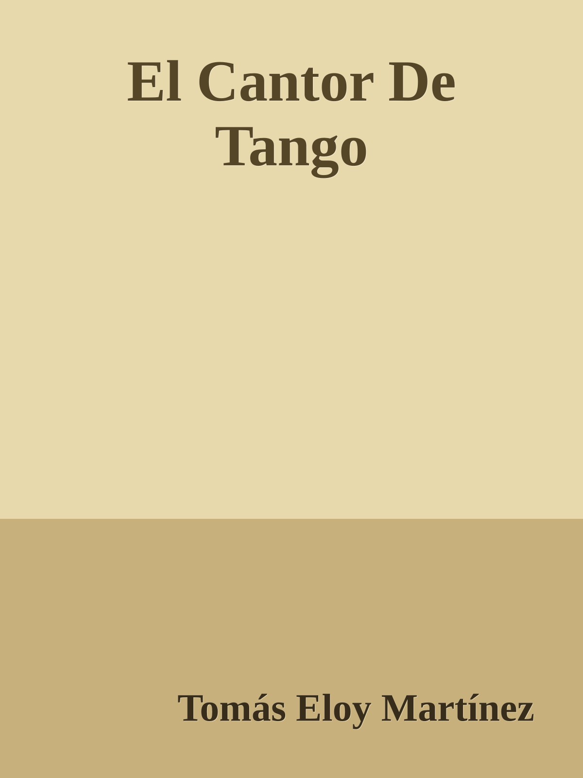 El Cantor De Tango