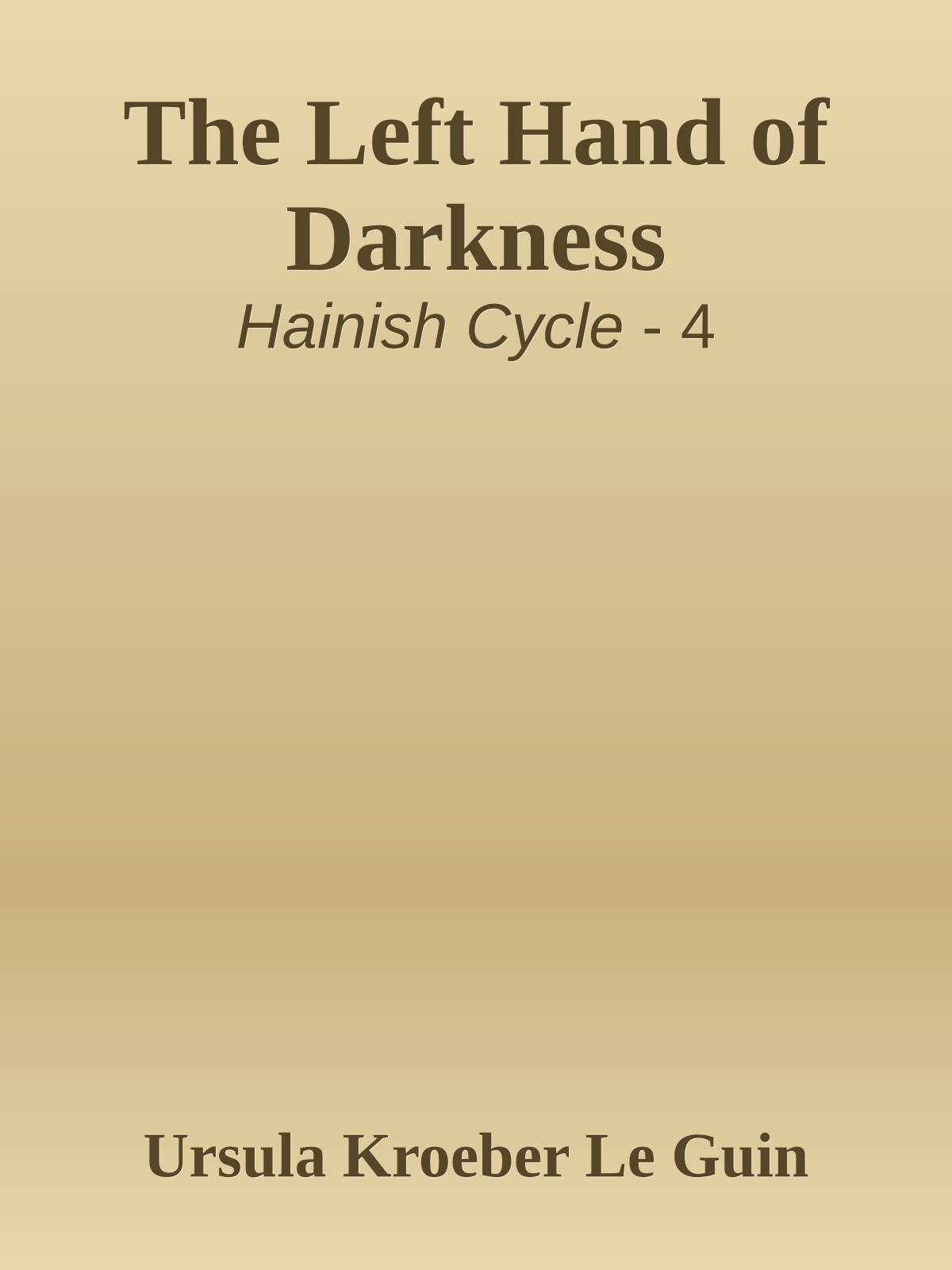 The Left Hand of Darkness