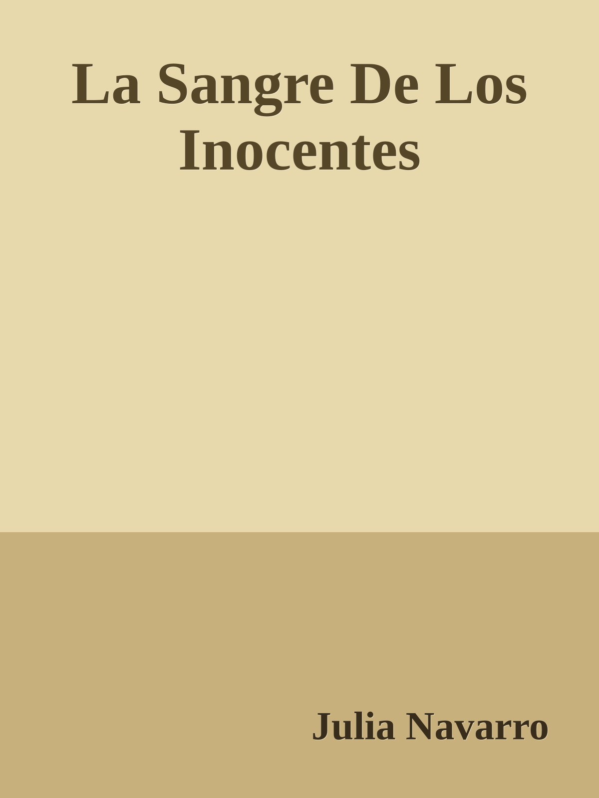 La Sangre De Los Inocentes