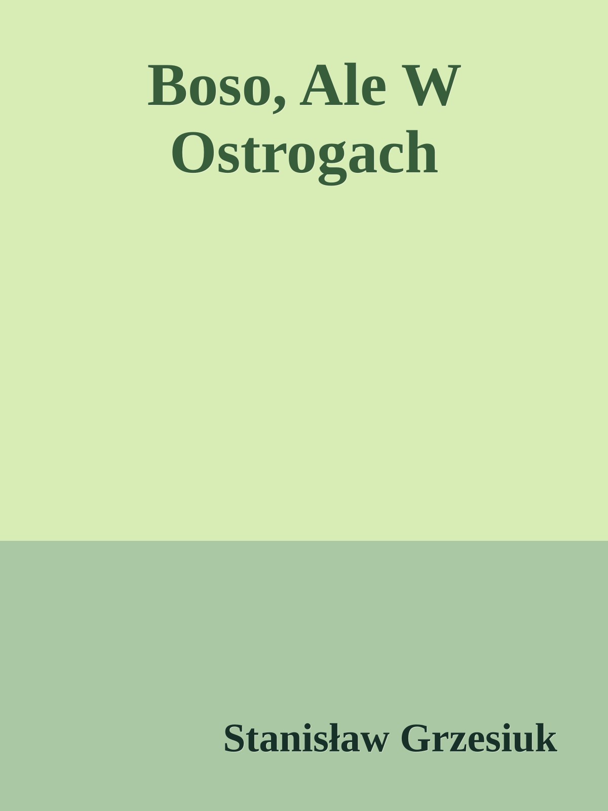 Boso, Ale W Ostrogach