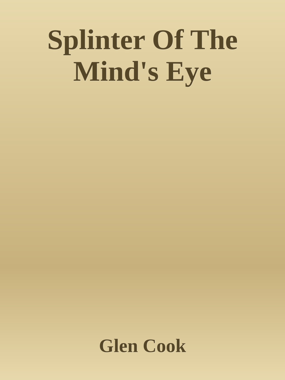 Splinter Of The Mind's Eye