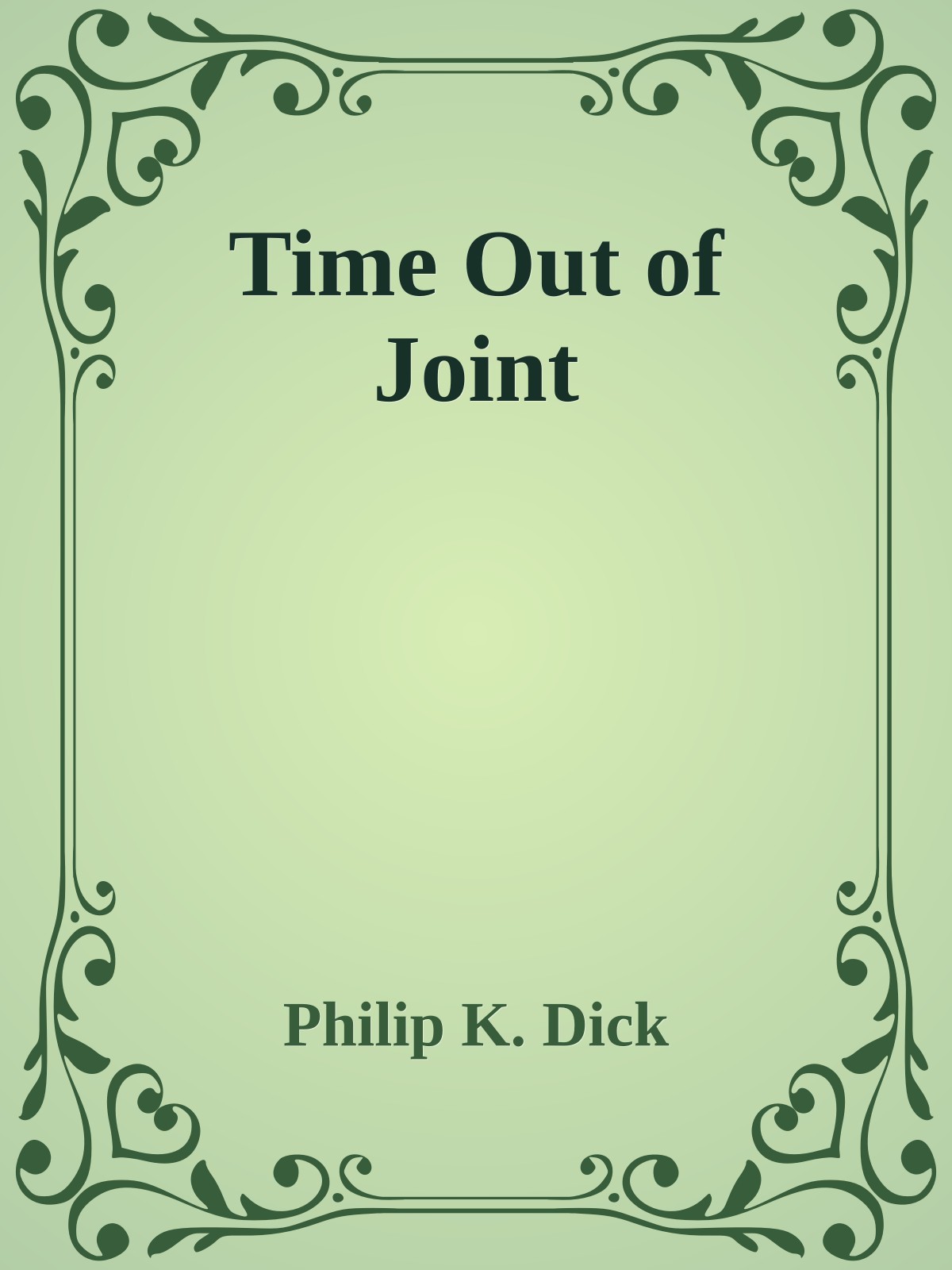 Time Out of Joint