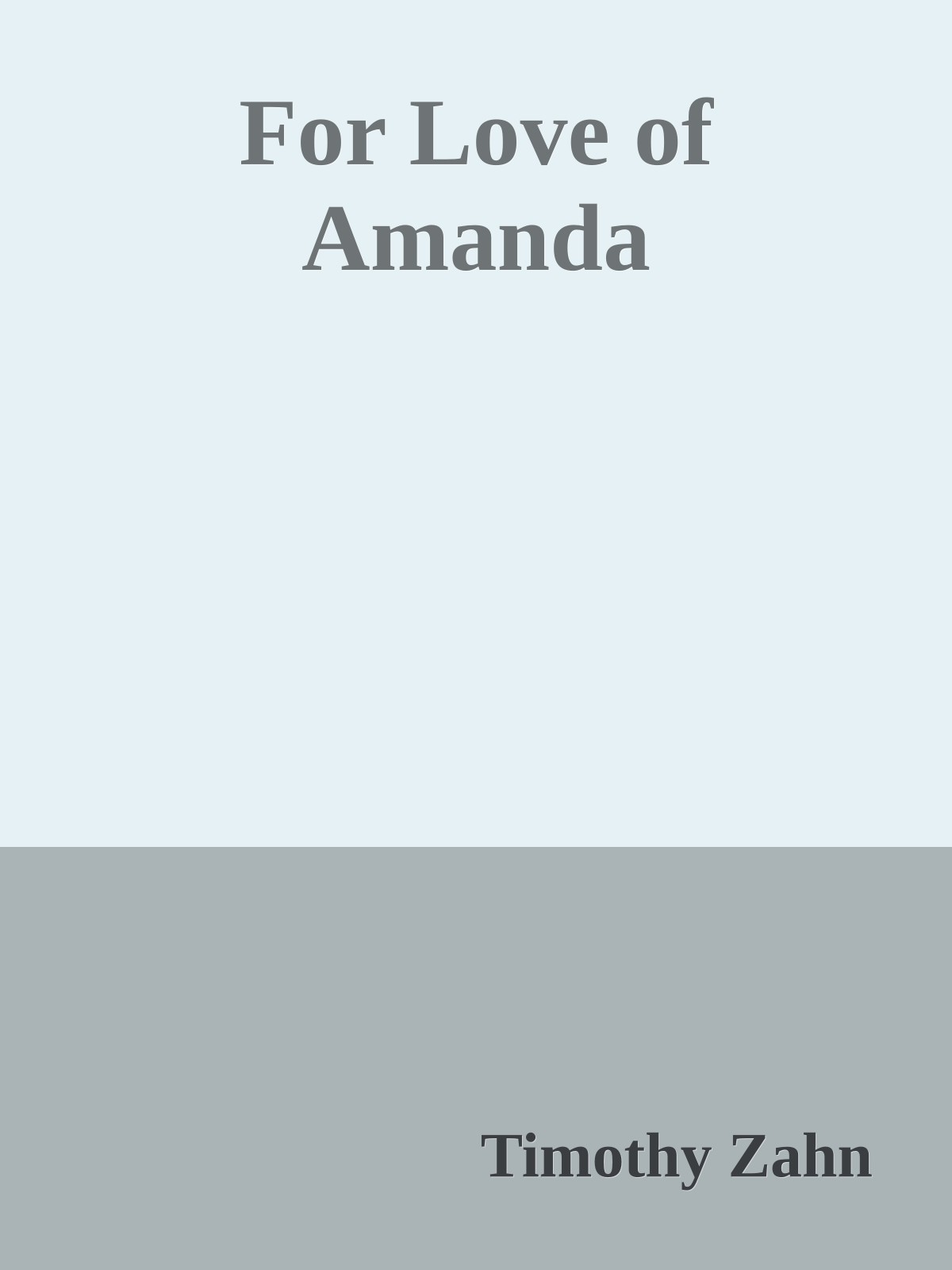 For Love of Amanda