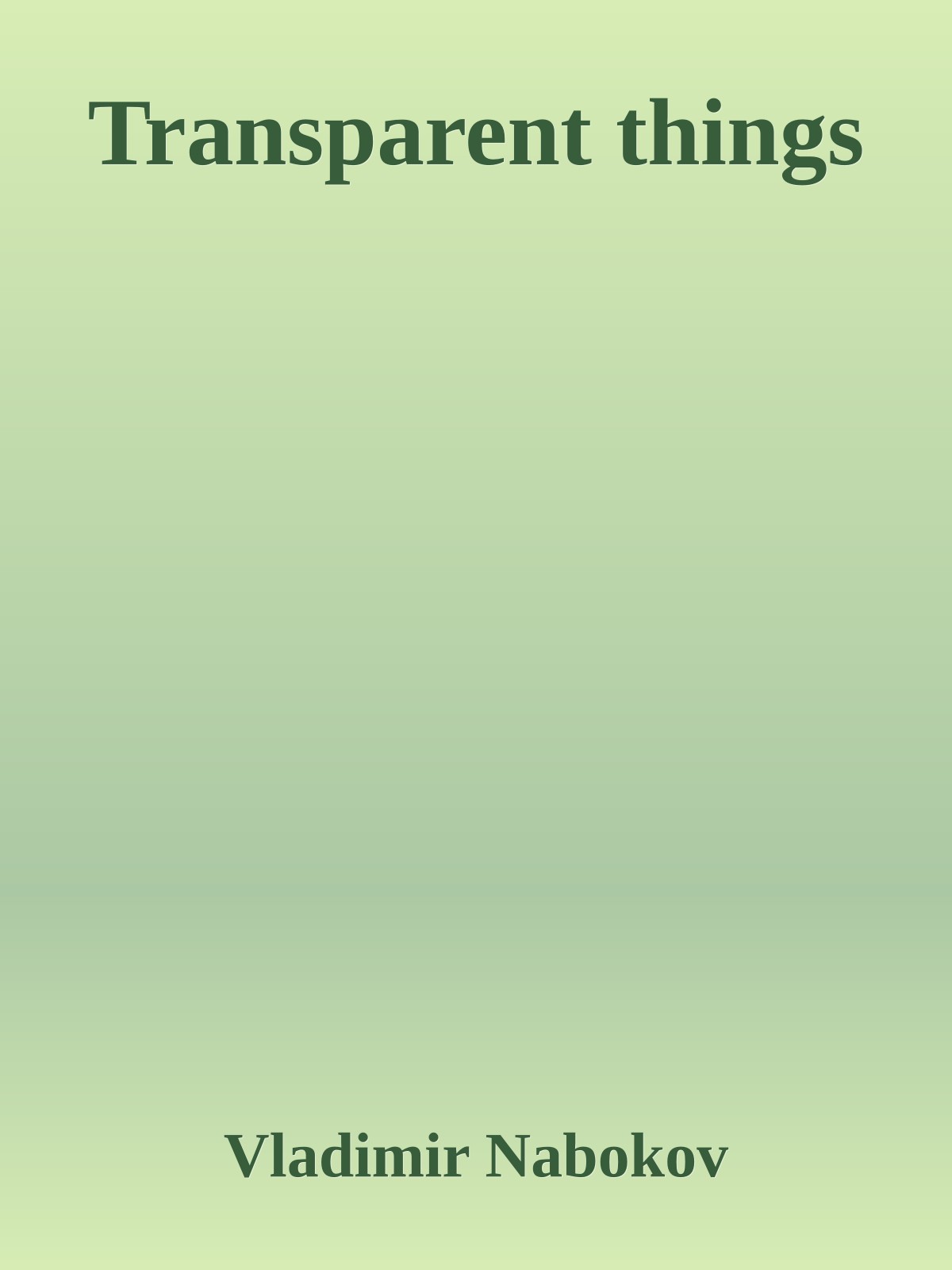 Transparent things