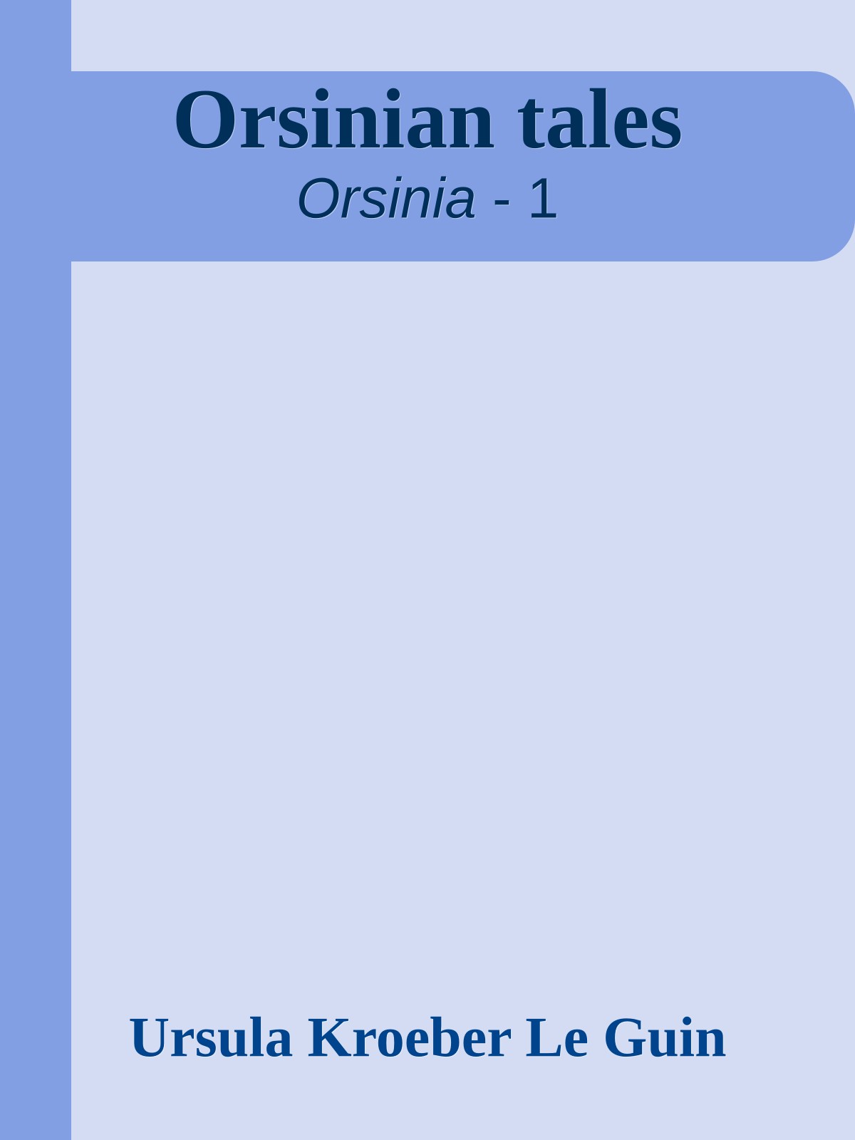 Orsinian tales