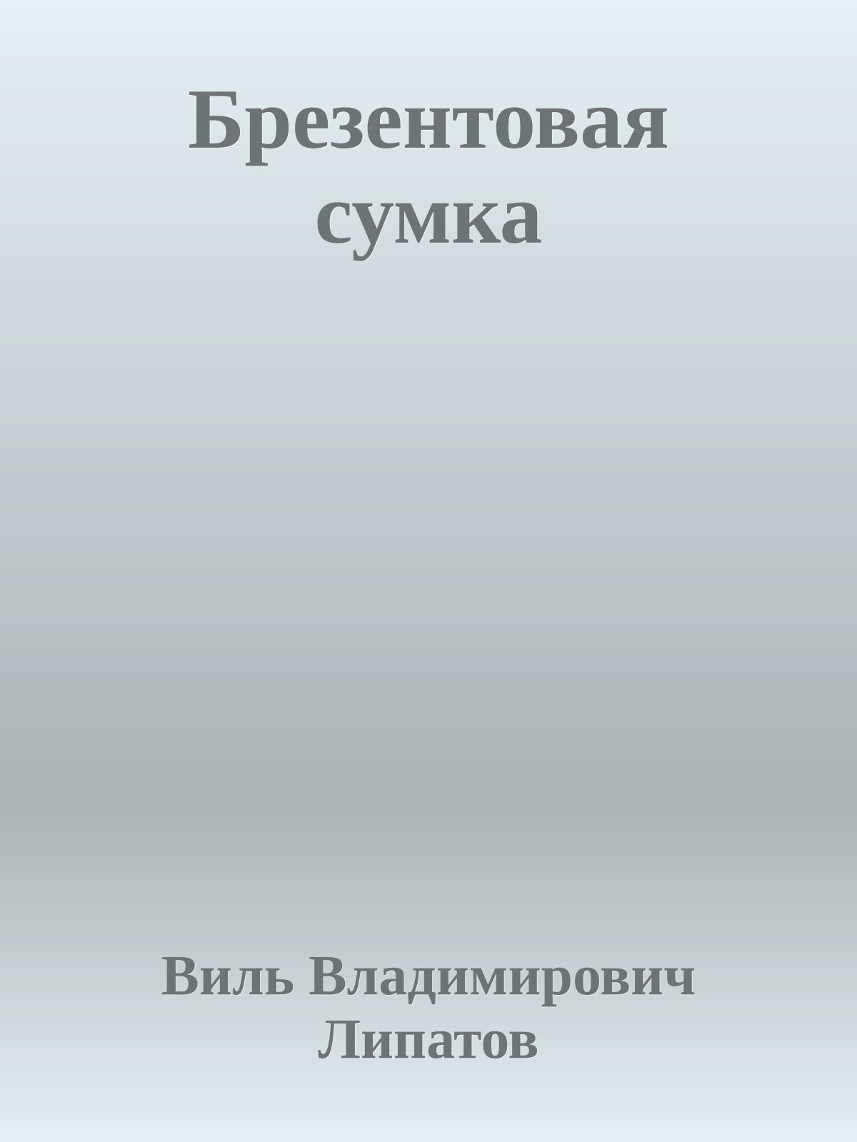 Брезентовая сумка