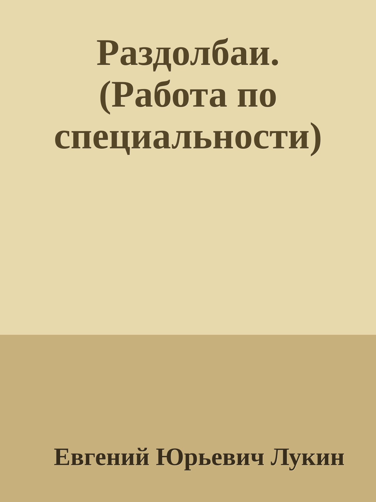 Раздолбаи. (Работа по специальности)