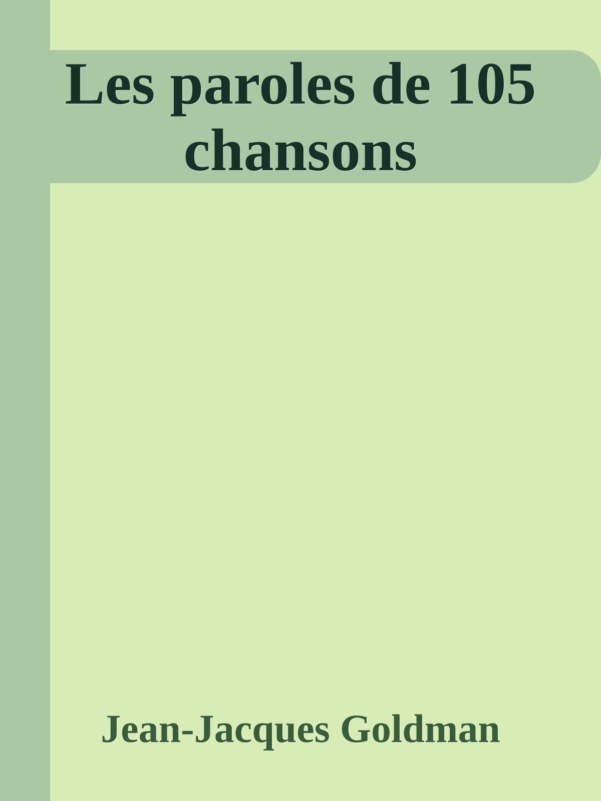 Les paroles de 105 chansons