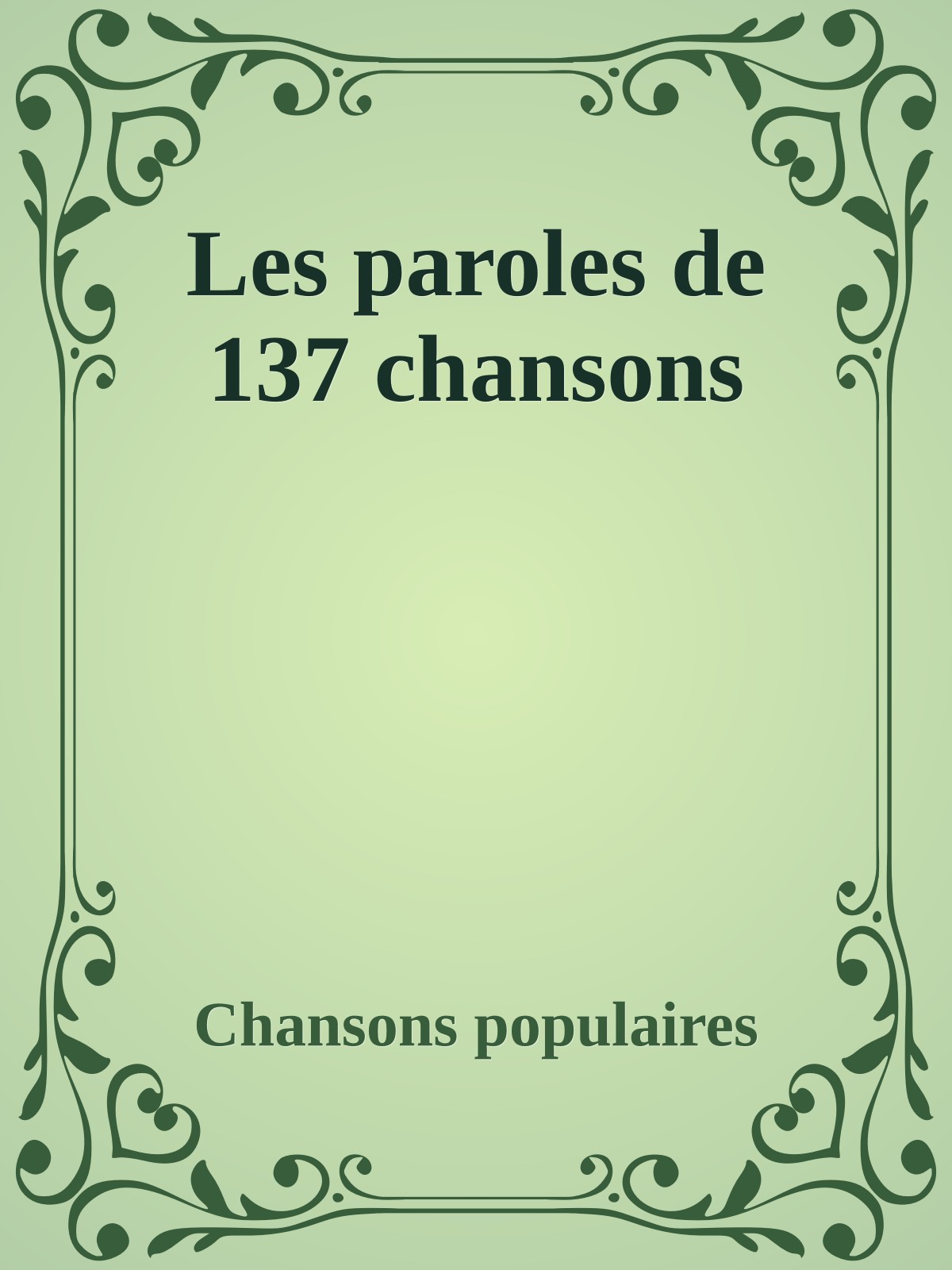 Les paroles de 137 chansons