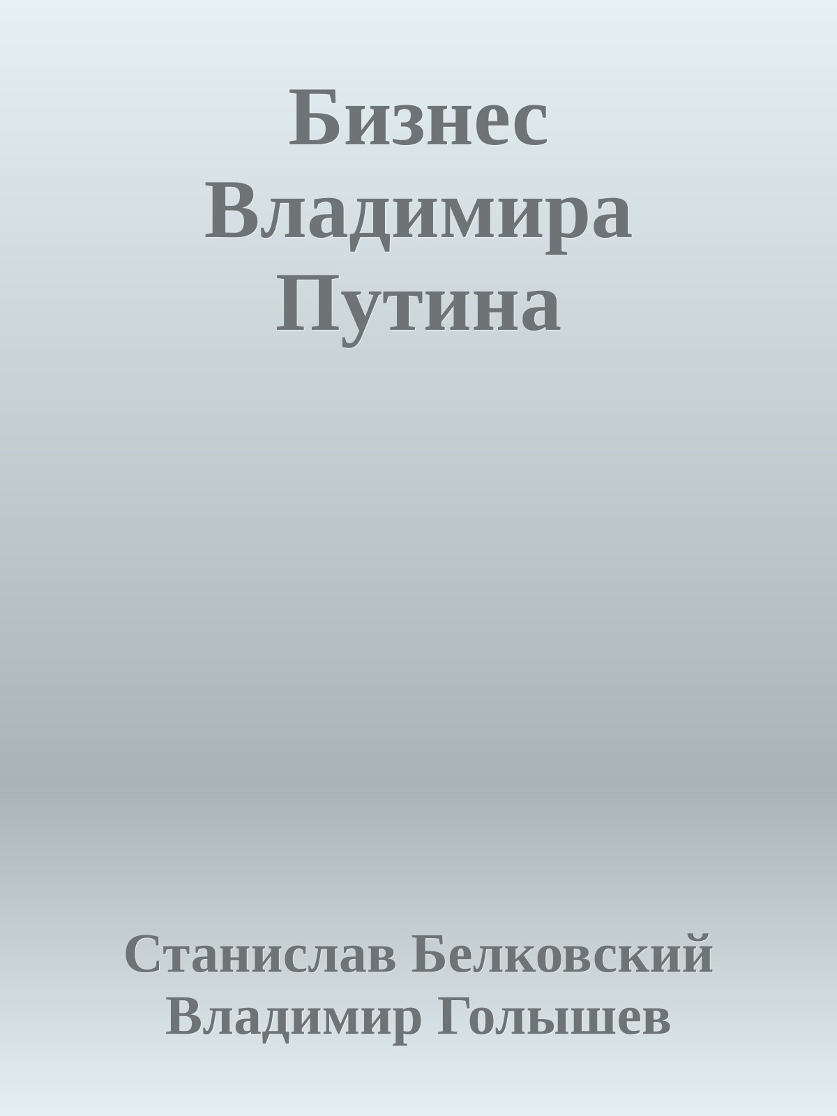 Бизнес Владимира Путина