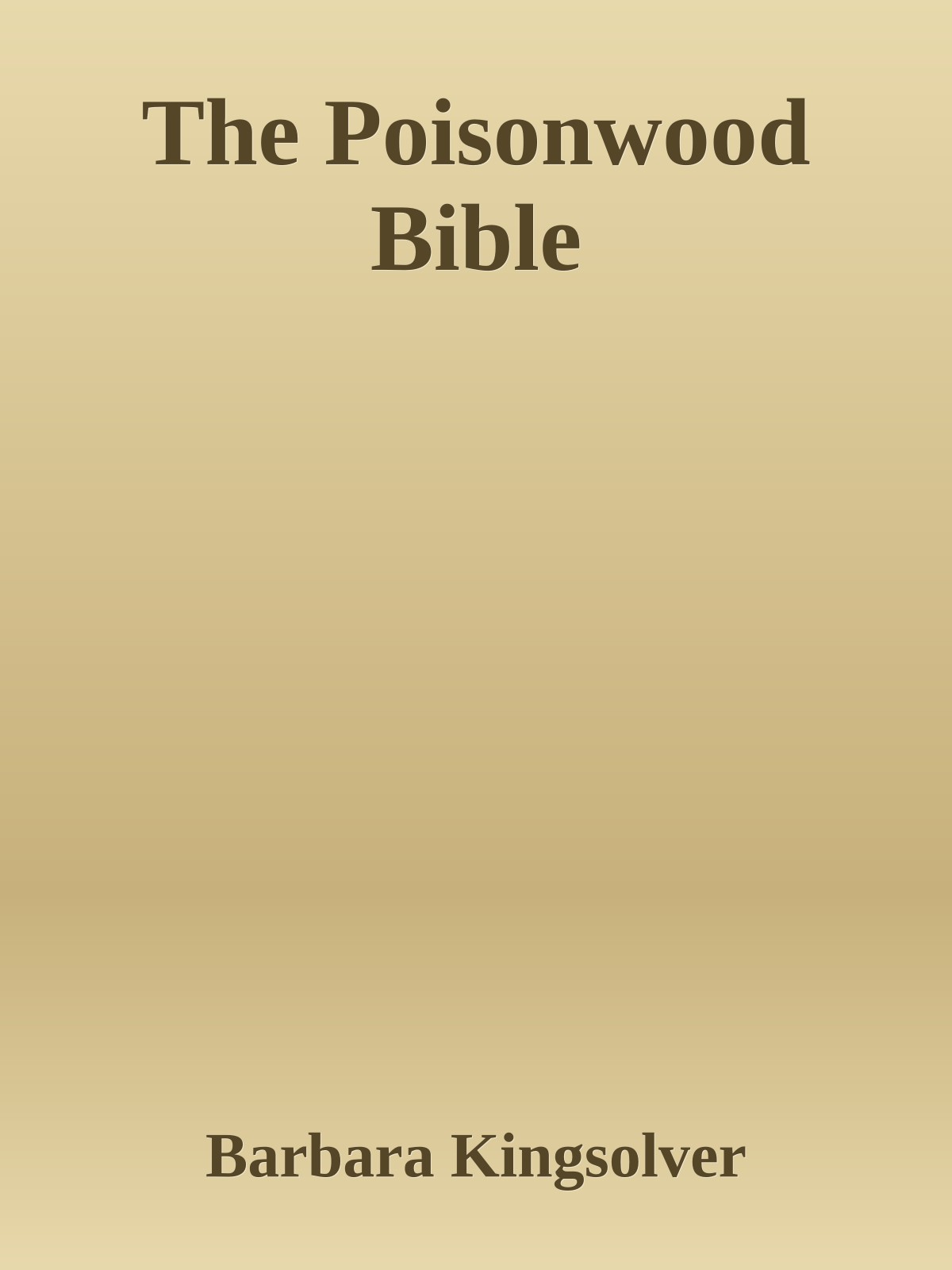 The Poisonwood Bible