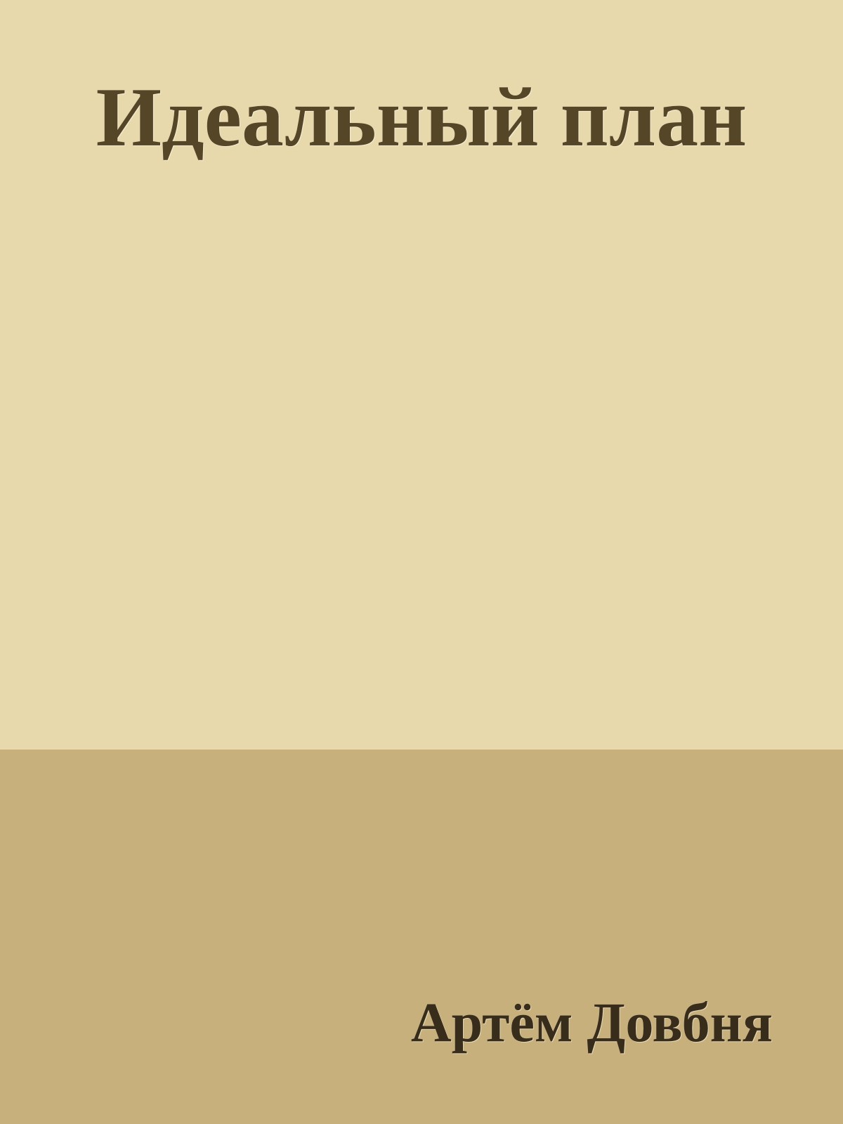 Идеальный план