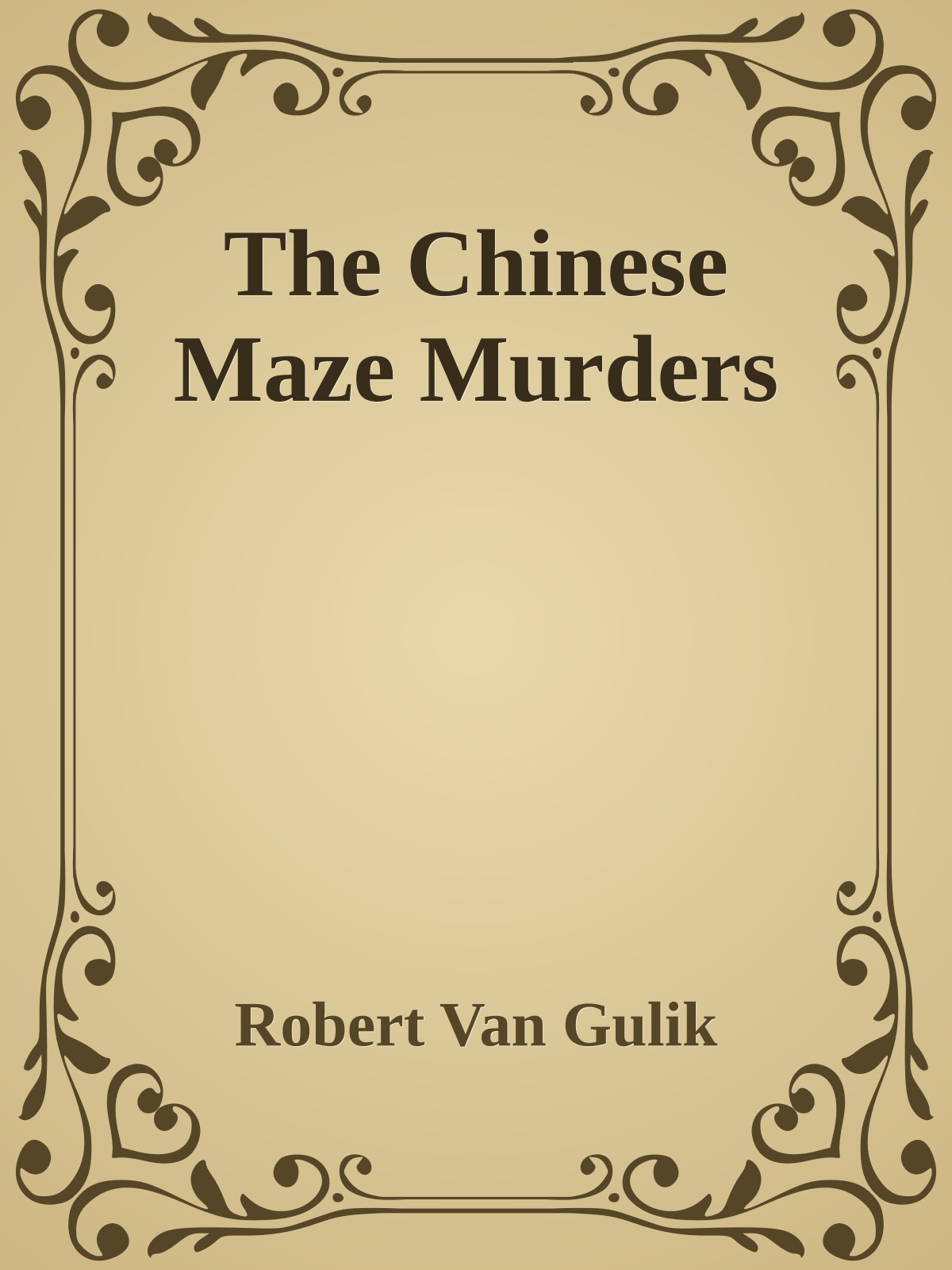 The Chinese Maze Murders