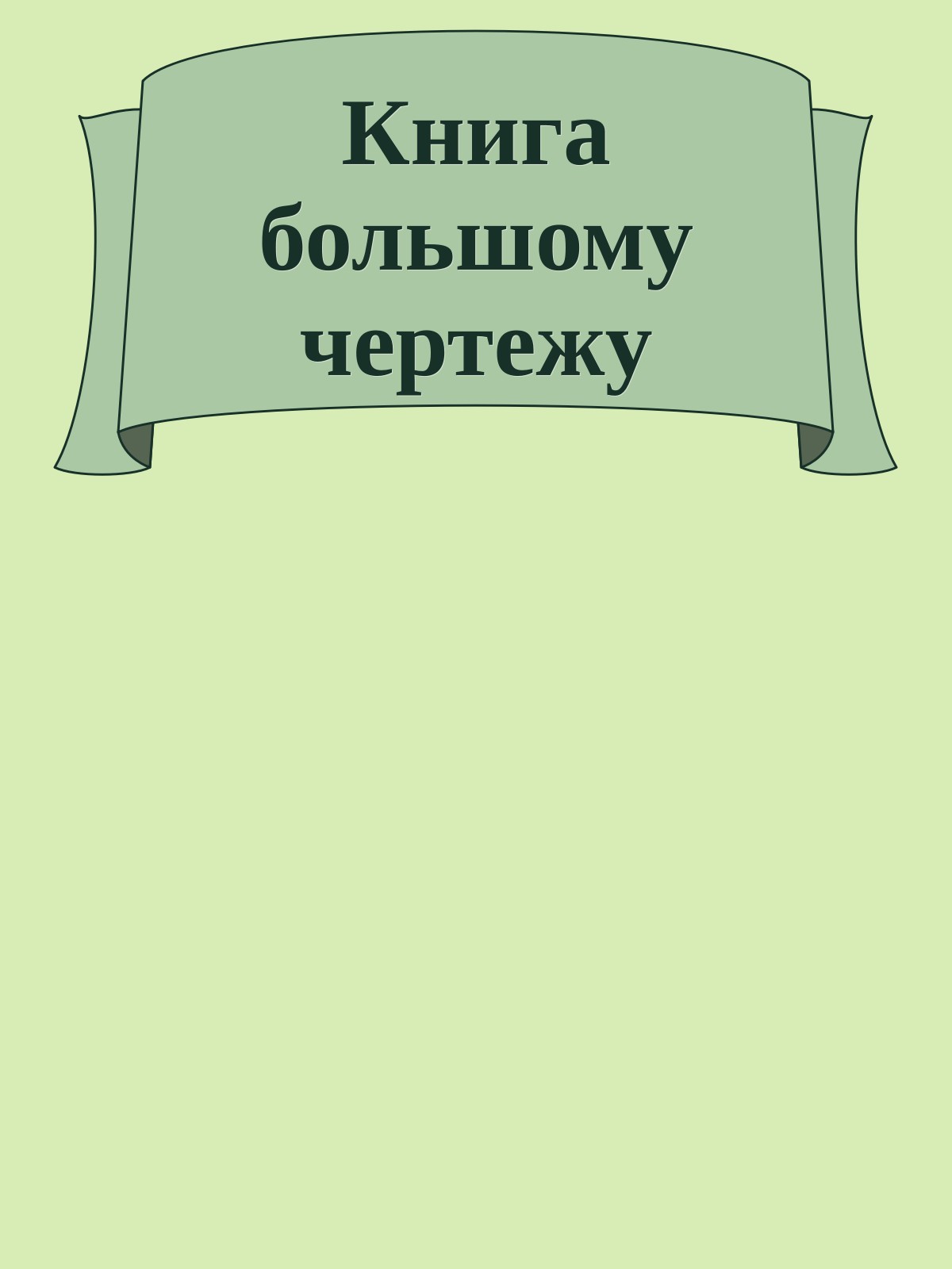 Книга большому чертежу