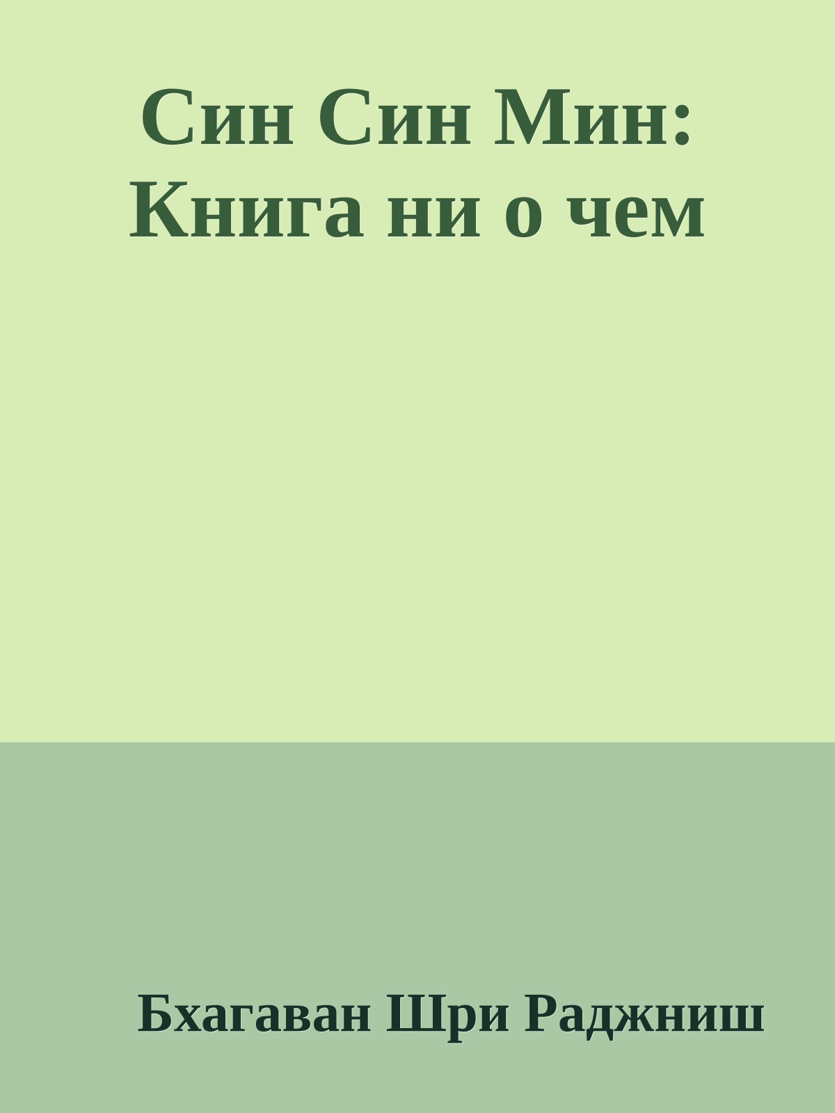 Син Син Мин: Книга ни о чем