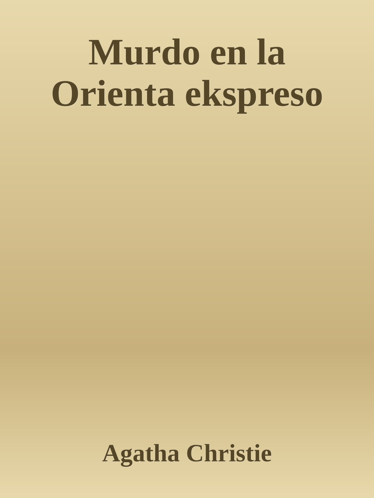 Murdo en la Orienta ekspreso